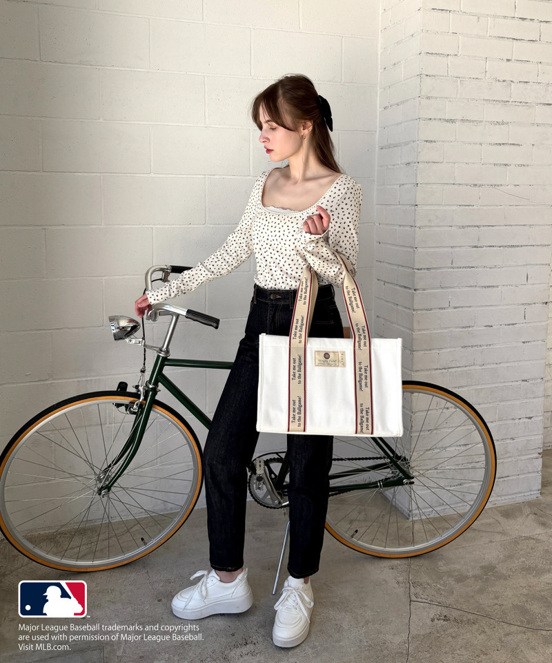 【MLB】テープロゴ キャンバストートバッグ 詳細画像 レッド 4