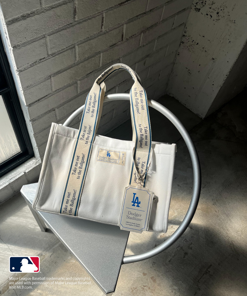 【MLB】テープロゴ キャンバストートバッグ 詳細画像 ブルー 1