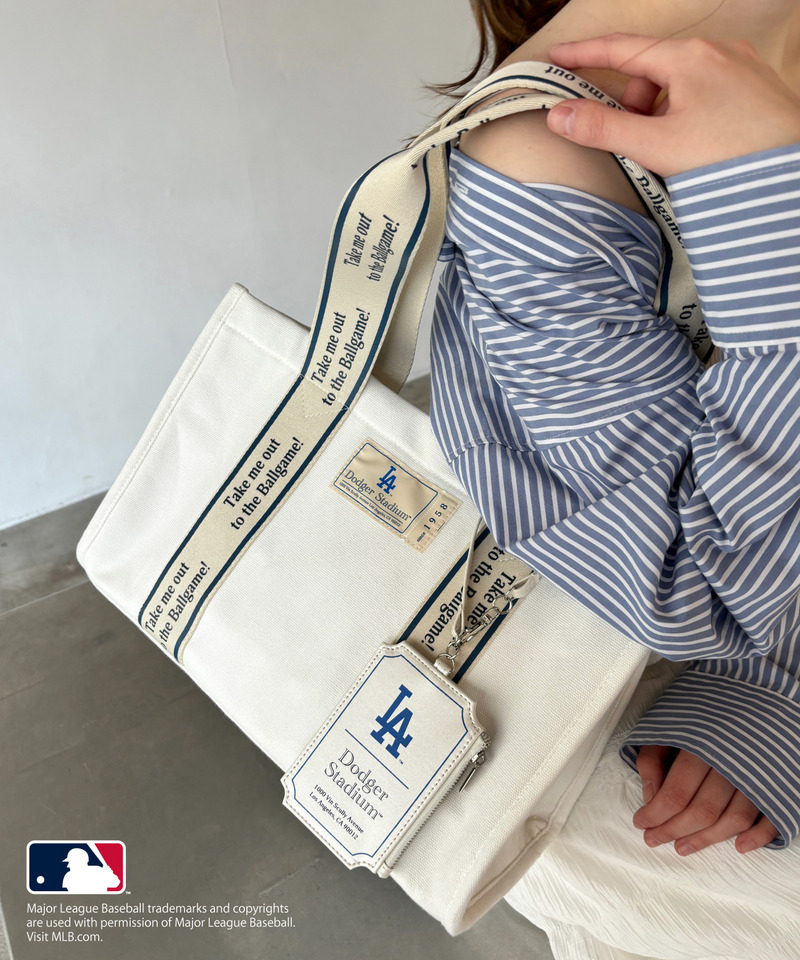 【MLB】テープロゴ キャンバストートバッグ 詳細画像 ブルー 14