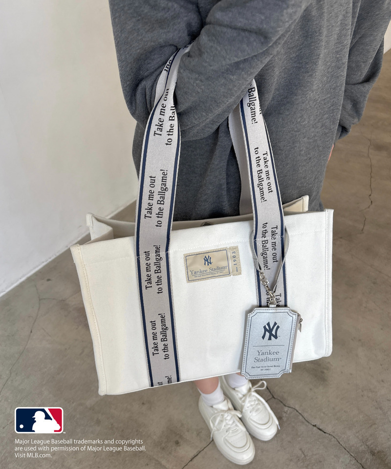 【MLB】テープロゴ キャンバストートバッグ 詳細画像 ネイビー 13