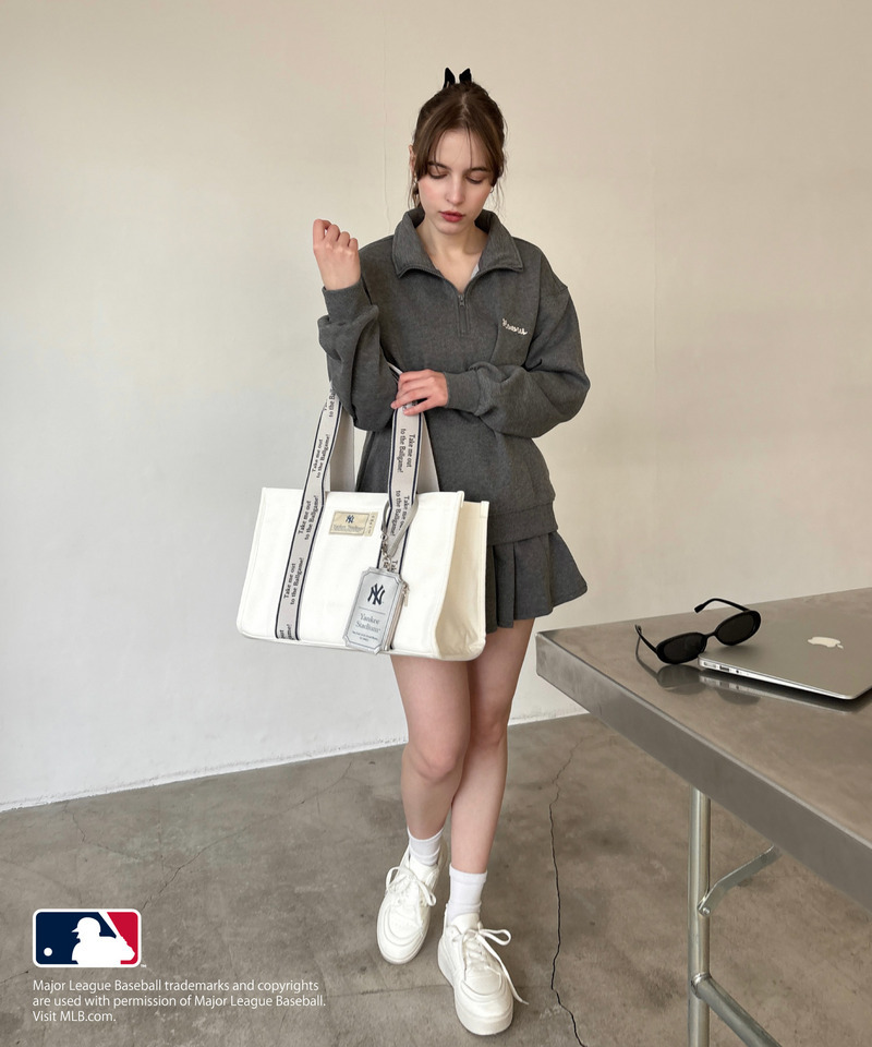【MLB】テープロゴ キャンバストートバッグ 詳細画像 ネイビー 7