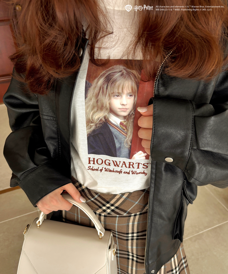 【Harry Potterコラボ】 ハーマイオニー 刺繍  Tシャツ 詳細画像 オフホワイト 4
