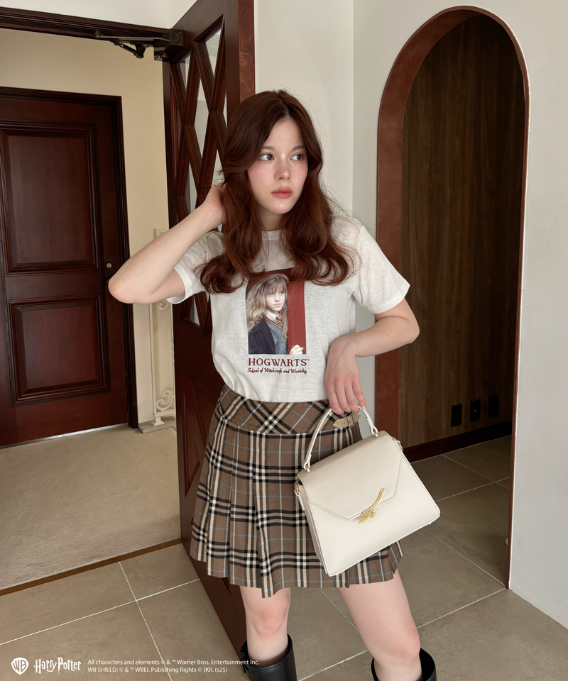 【Harry Potterコラボ】 ハーマイオニー 刺繍  Tシャツ 詳細画像 オフホワイト 6