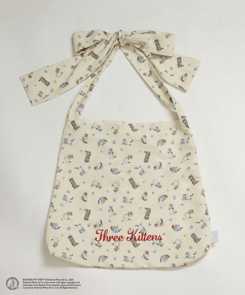 【Peter Rabbit】Three Kittens 肩リボントートバッグ 詳細画像 レモンイエロー 15