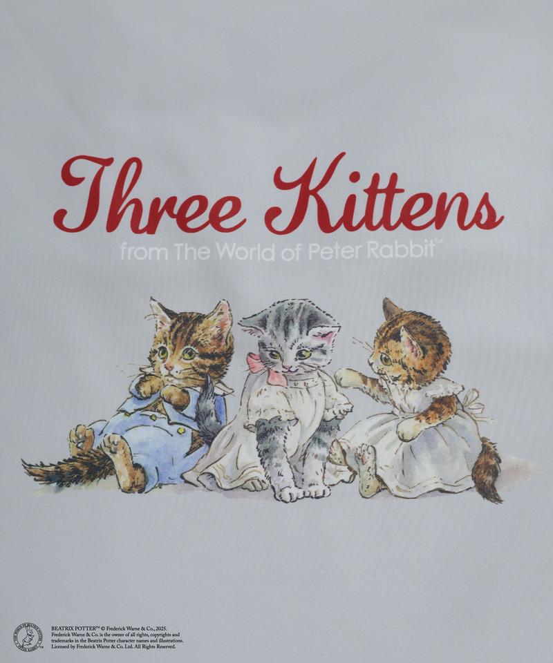 【Peter Rabbit】Three Kittens 肩リボントートバッグ 詳細画像 グレイッシュブルー 19