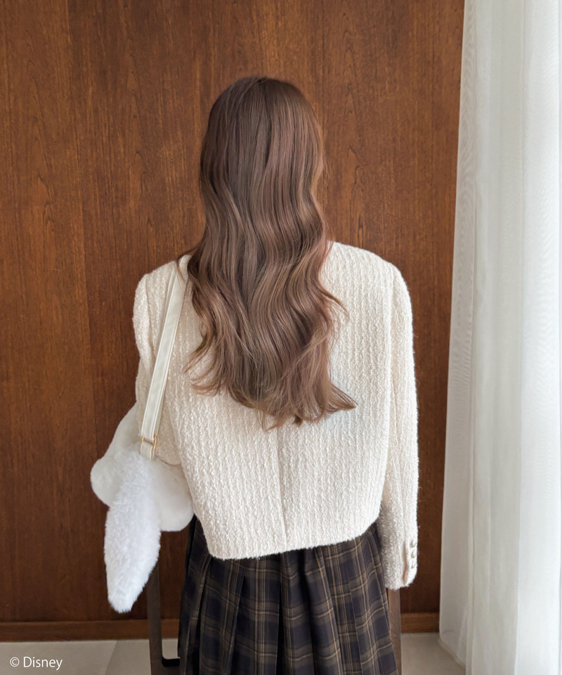 【Disney】おしゃれキャット/マリー/ぬいぐるみショルダーバッグ 詳細画像 ホワイト 11