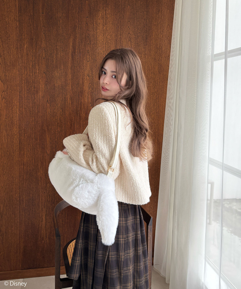 【Disney】おしゃれキャット/マリー/ぬいぐるみショルダーバッグ 詳細画像 ホワイト 12