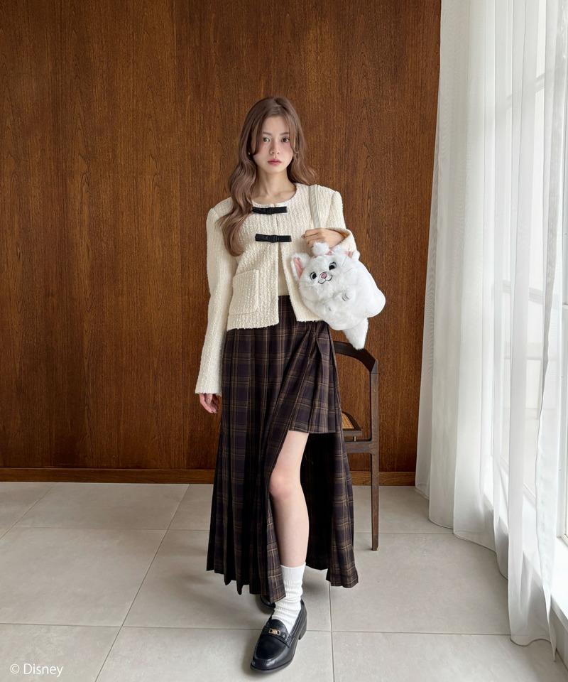 【Disney】おしゃれキャット/マリー/ぬいぐるみショルダーバッグ 詳細画像 ホワイト 13