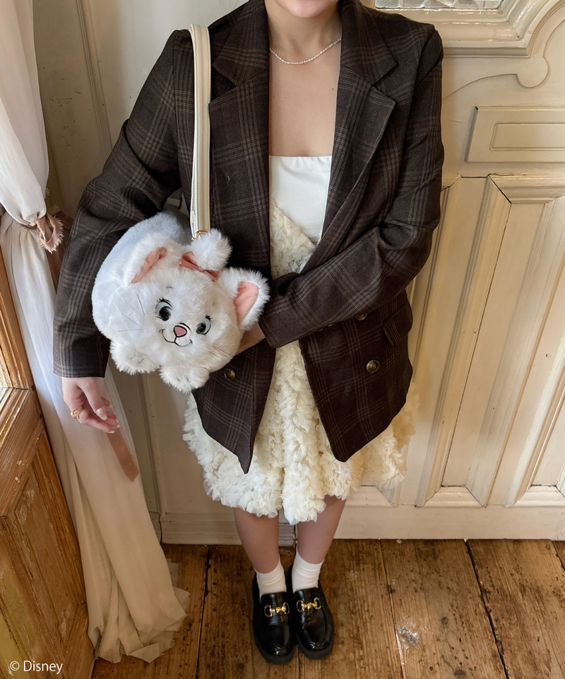 【Disney】おしゃれキャット/マリー/ぬいぐるみショルダーバッグ 詳細画像 ホワイト 18