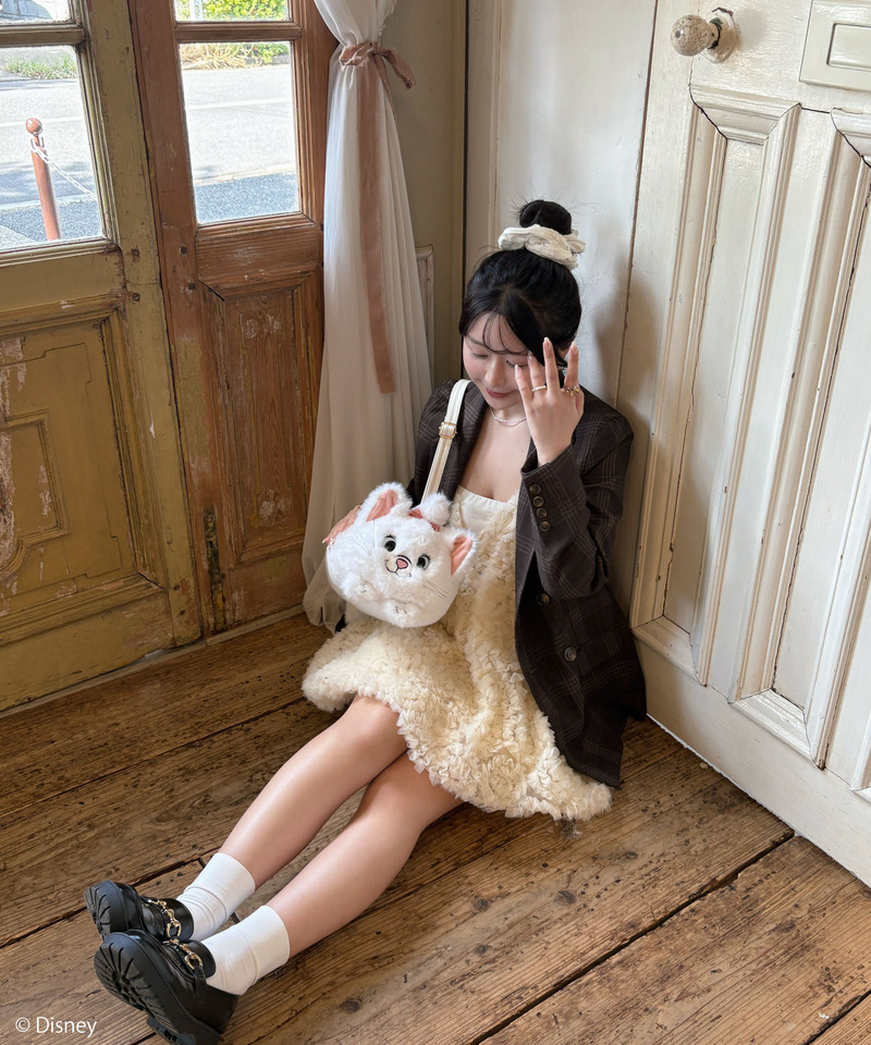 【Disney】おしゃれキャット/マリー/ぬいぐるみショルダーバッグ 詳細画像 ホワイト 22