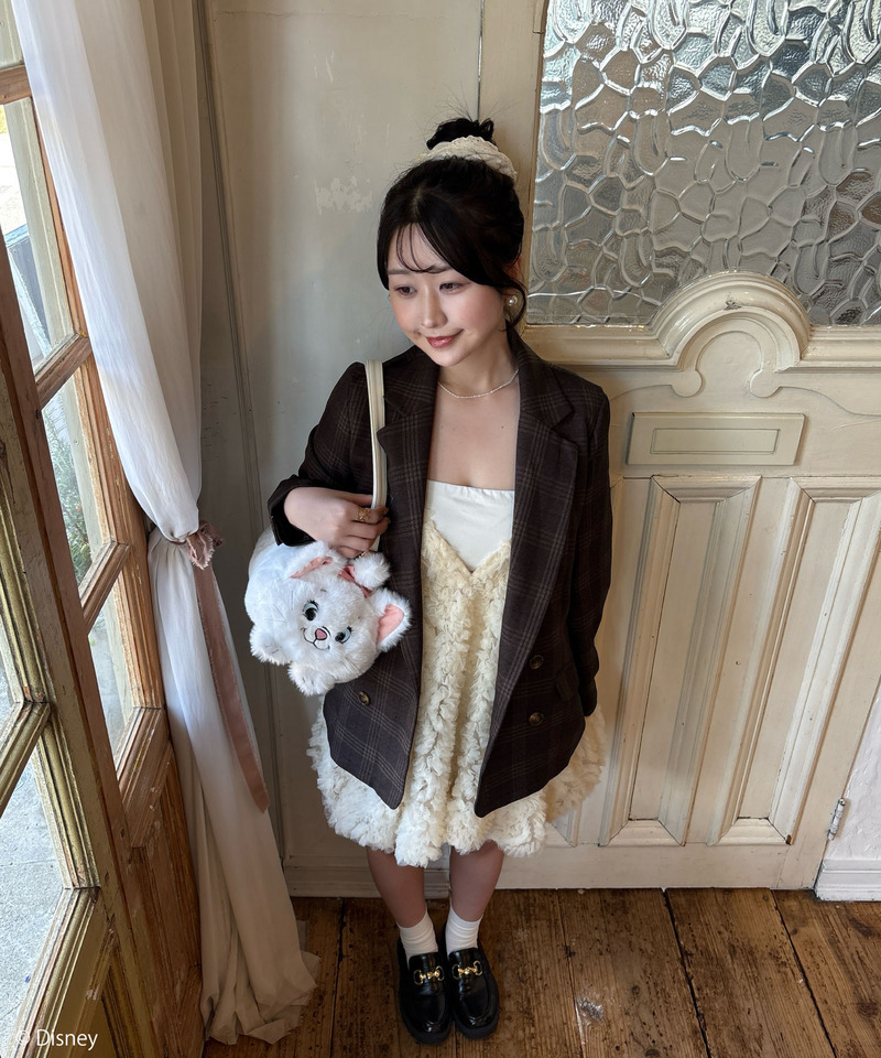 【Disney】おしゃれキャット/マリー/ぬいぐるみショルダーバッグ 詳細画像 ホワイト 23