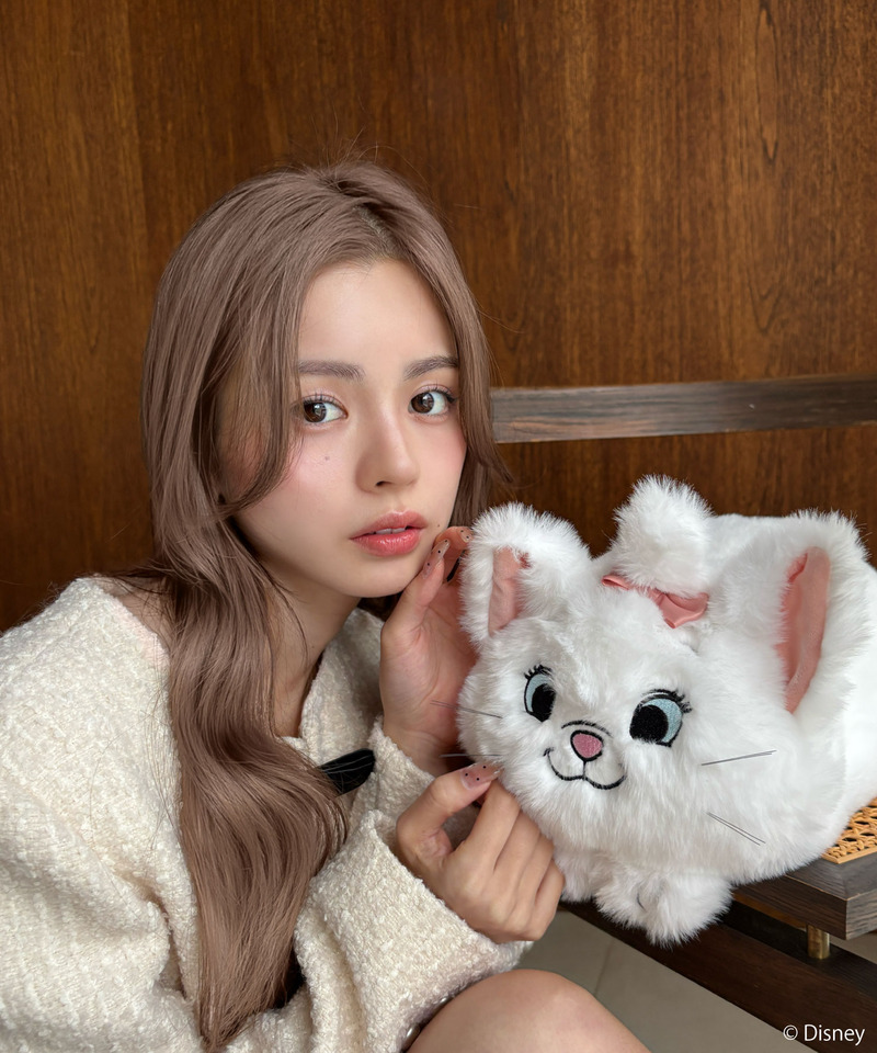 【Disney】おしゃれキャット/マリー/ぬいぐるみショルダーバッグ 詳細画像 ホワイト 4