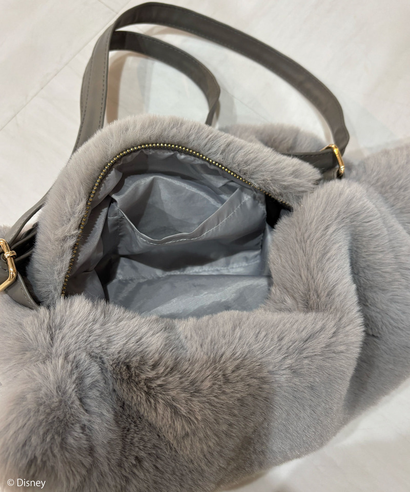 【Disney】シンデレラ/ルシファー/ぬいぐるみショルダーバッグ 詳細画像 グレー 25