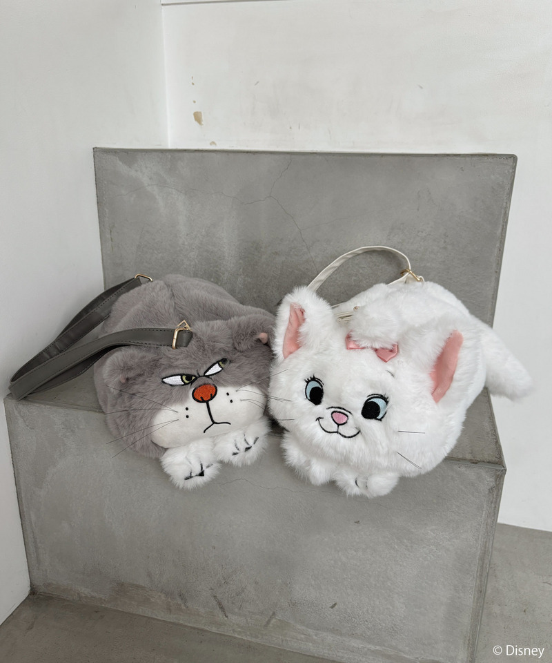 【Disney】シンデレラ/ルシファー/ぬいぐるみショルダーバッグ 詳細画像 グレー 28
