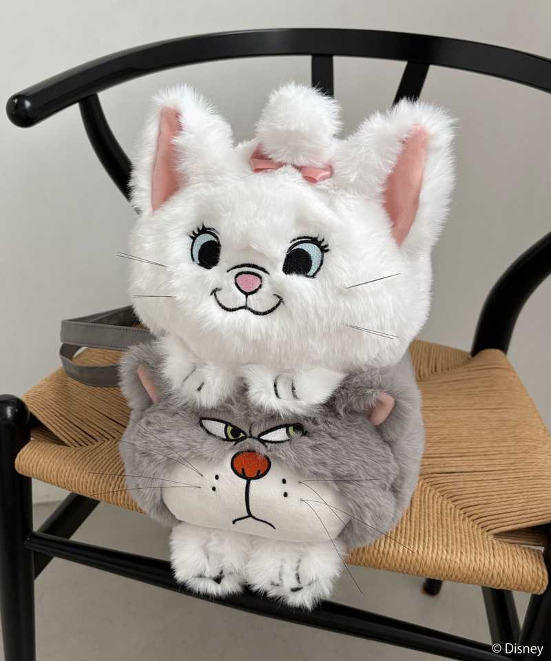 【Disney】シンデレラ/ルシファー/ぬいぐるみショルダーバッグ 詳細画像 グレー 29
