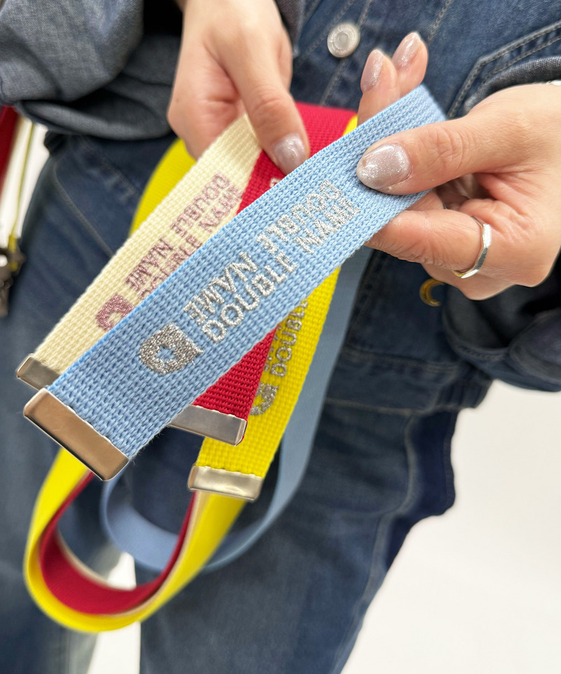 マットバックルロゴ刺しゅうガチャベルト 詳細画像 ブルー 1