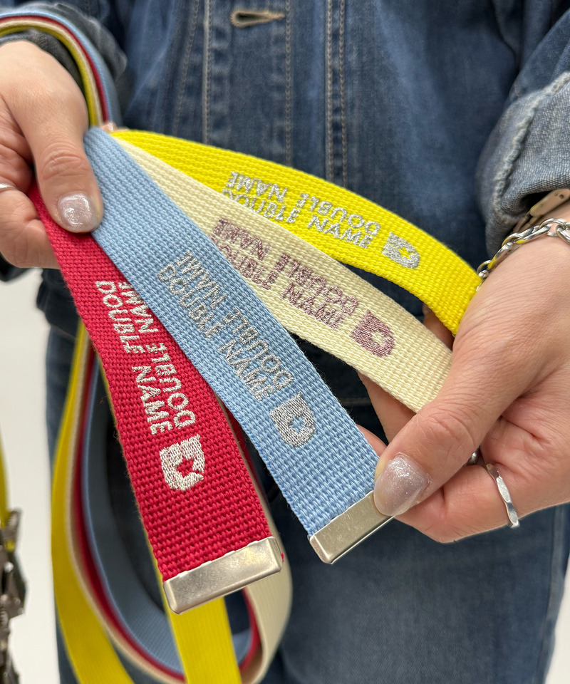 マットバックルロゴ刺しゅうガチャベルト 詳細画像 ブルー 2