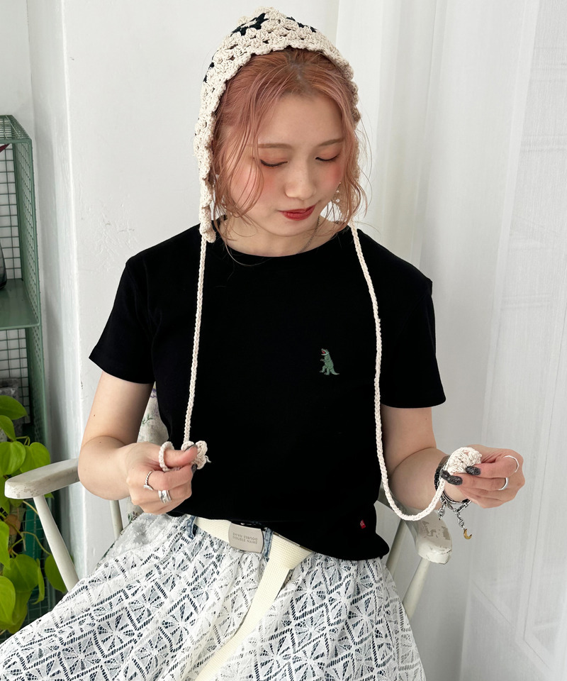 フラワークロッシェボンネット 詳細画像 ベージュ 2