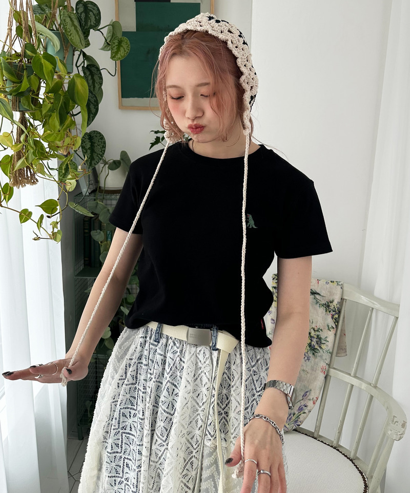 フラワークロッシェボンネット 詳細画像 ベージュ 6