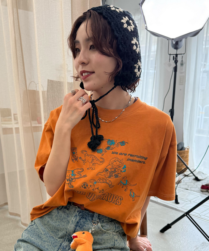 フラワークロッシェボンネット 詳細画像 ブラック 4