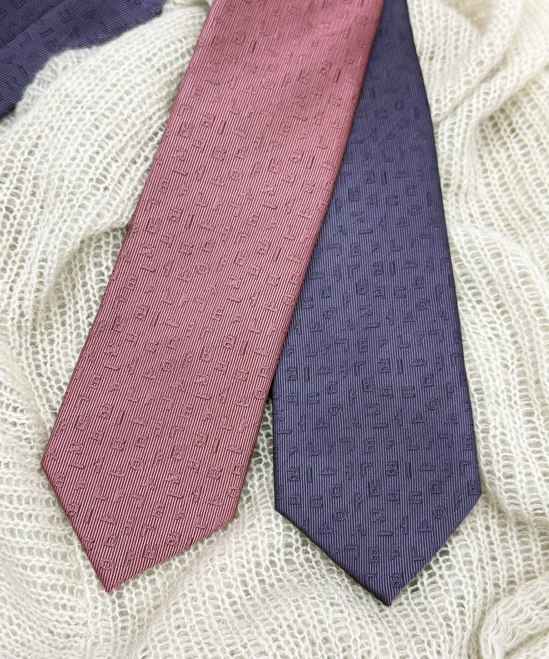幾何学柄ネクタイ 詳細画像 ピンク 3