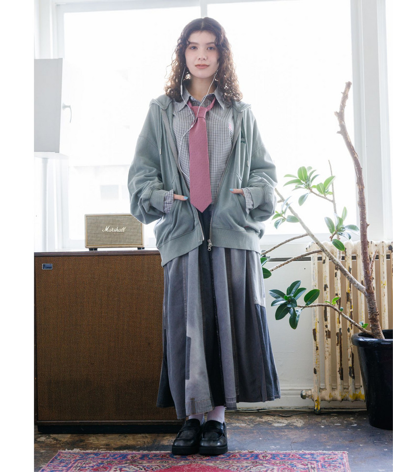 幾何学柄ネクタイ 詳細画像 ピンク 4