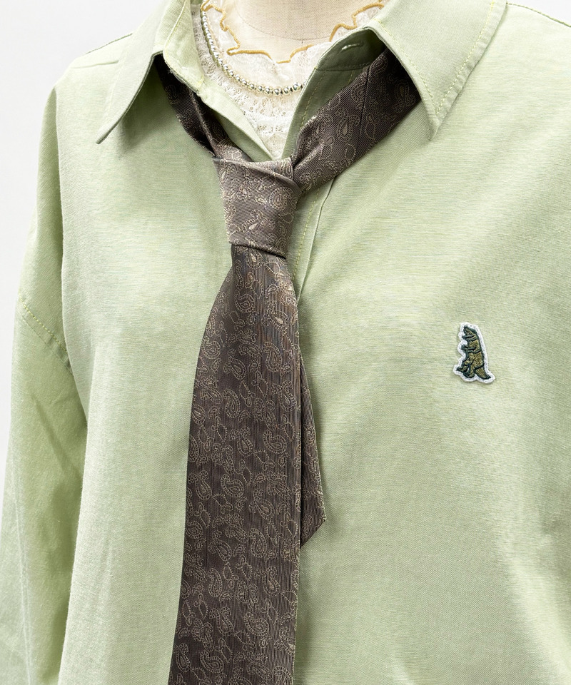 レトロペイズリー柄ネクタイ 詳細画像 ベージュ 2