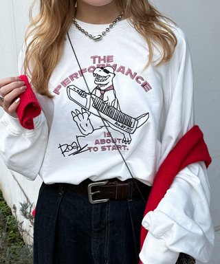 セッションしたい恐竜刺しゅうプルオーバー