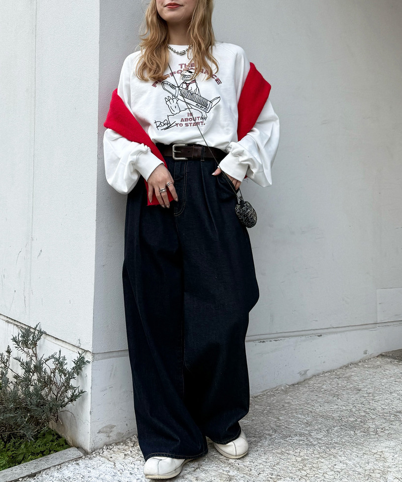 セッションしたい恐竜刺しゅうプルオーバー 詳細画像 オフホワイト 3