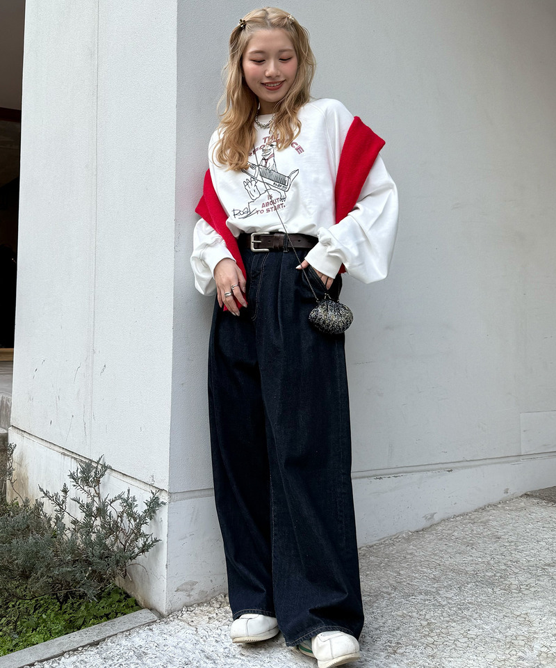 セッションしたい恐竜刺しゅうプルオーバー 詳細画像 オフホワイト 7