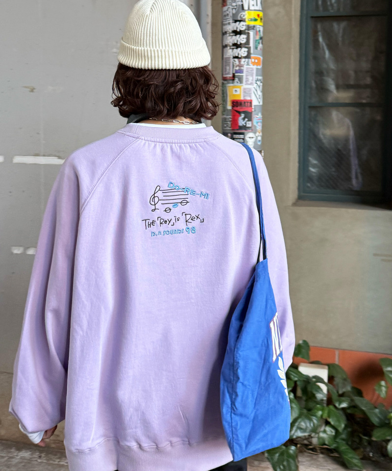 セッションしたい恐竜刺しゅうプルオーバー 詳細画像 パープル 7