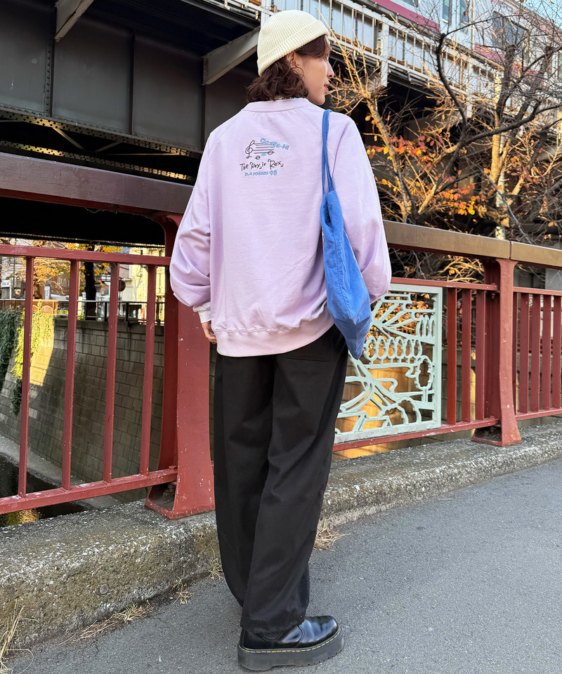 セッションしたい恐竜刺しゅうプルオーバー 詳細画像 パープル 9