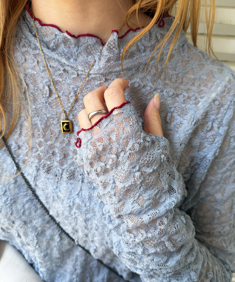 レースギャザーメローインナー 詳細画像 ブルー 4