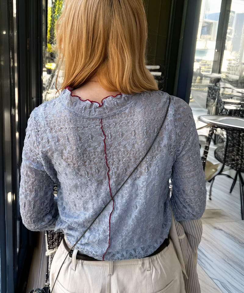 レースギャザーメローインナー 詳細画像 ブルー 6