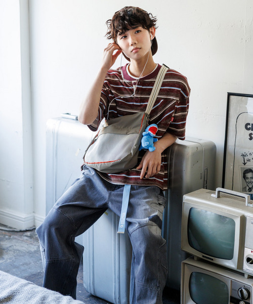 スプレー加工ボーダーヘンリープルオーバー 詳細画像