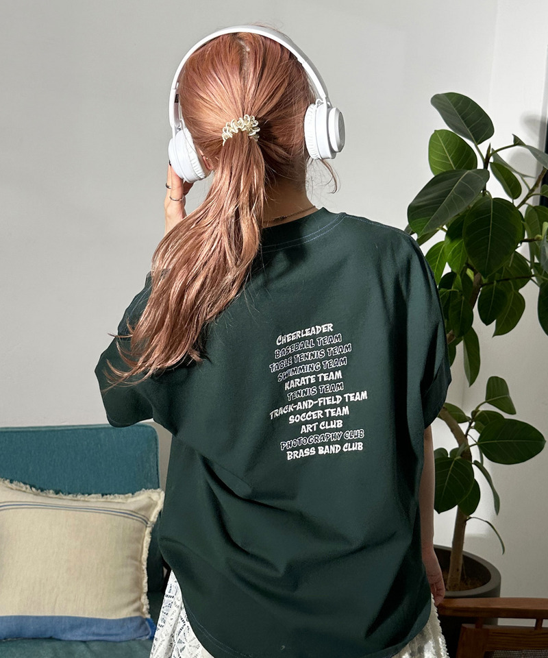 部活恐竜刺しゅうTEE 詳細画像 グリーン 7