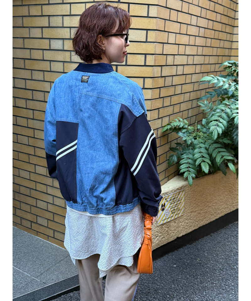 ジャージMIXデニムジャケット 詳細画像 デニムブルー 5