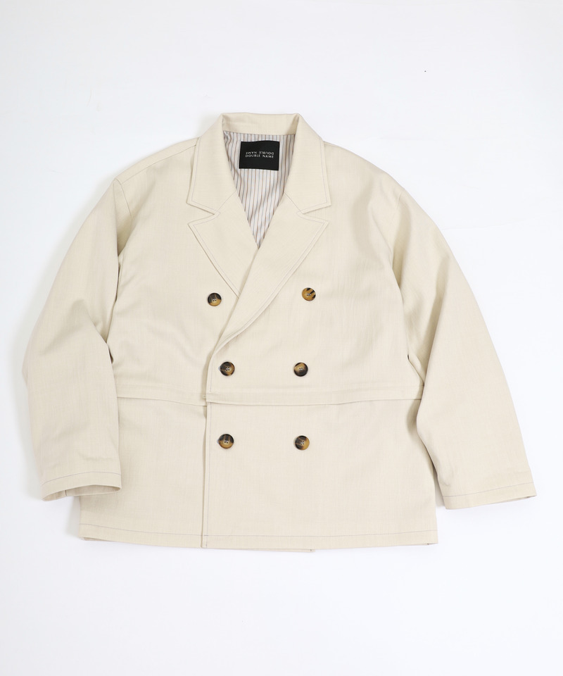 配色ステッチ2WAYジャケット 詳細画像 オフホワイト 2