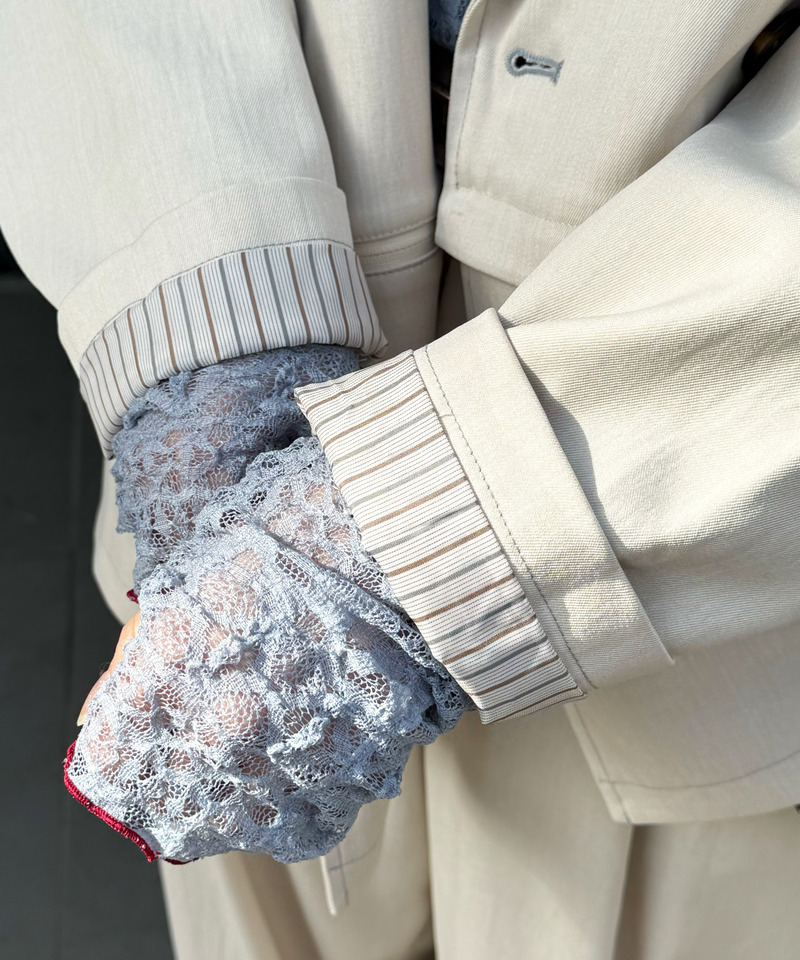 配色ステッチ2WAYジャケット 詳細画像 オフホワイト 6