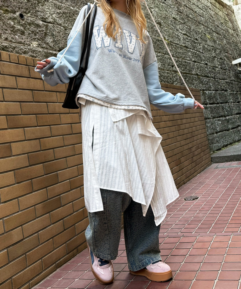 シャツレイヤードラップスカート 詳細画像 オフホワイト 4