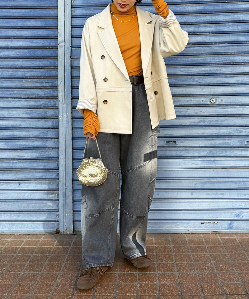 サンバーンワッペン加工パンツ 詳細画像 ブラック 2