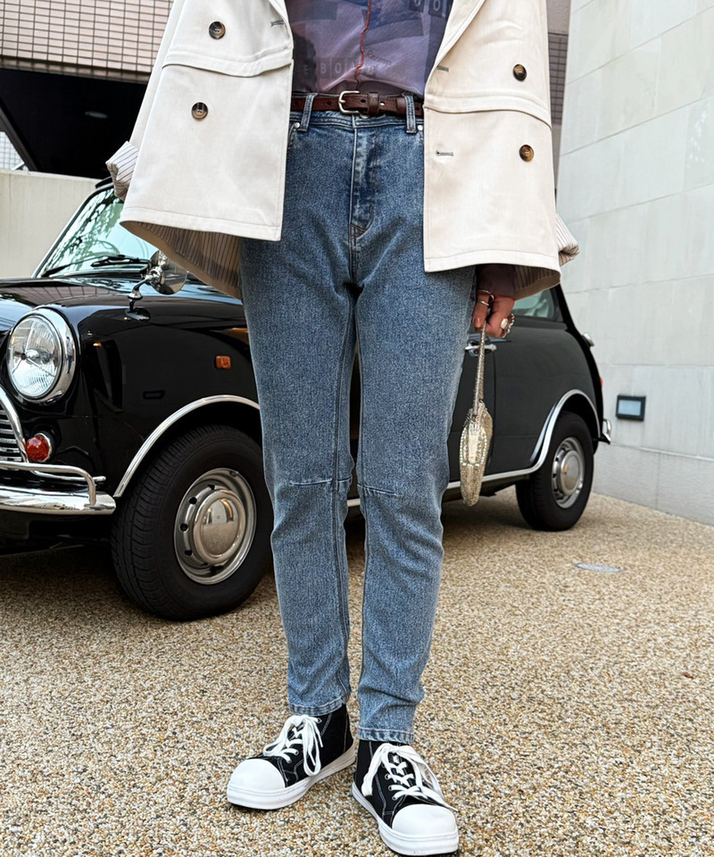 MIXロック デニムスリムサルエルパンツ 詳細画像 ブリーチ 5