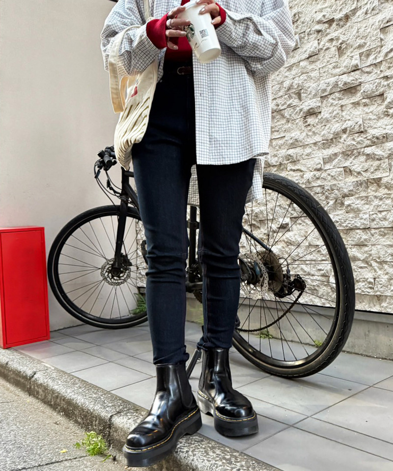 MIXロック デニムスリムサルエルパンツ 詳細画像 インディゴ 10