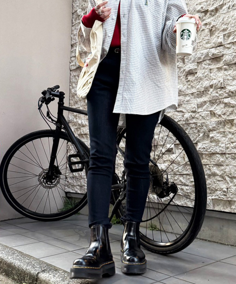 MIXロック デニムスリムサルエルパンツ 詳細画像 インディゴ 12