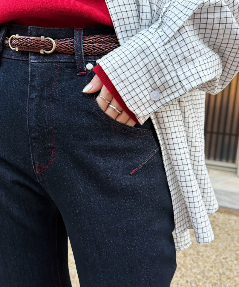 MIXロック デニムスリムサルエルパンツ 詳細画像 インディゴ 3