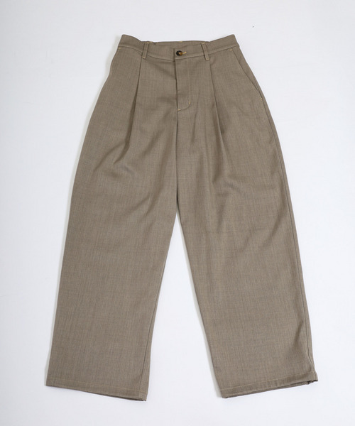 配色ステッチ裾ドロストパンツ 詳細画像