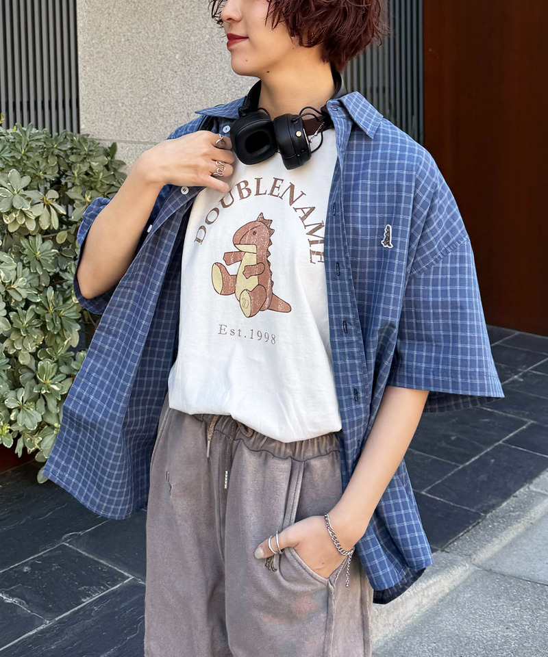 恐竜ぬいぐるみリンガーTEE 詳細画像 ブラウン 1