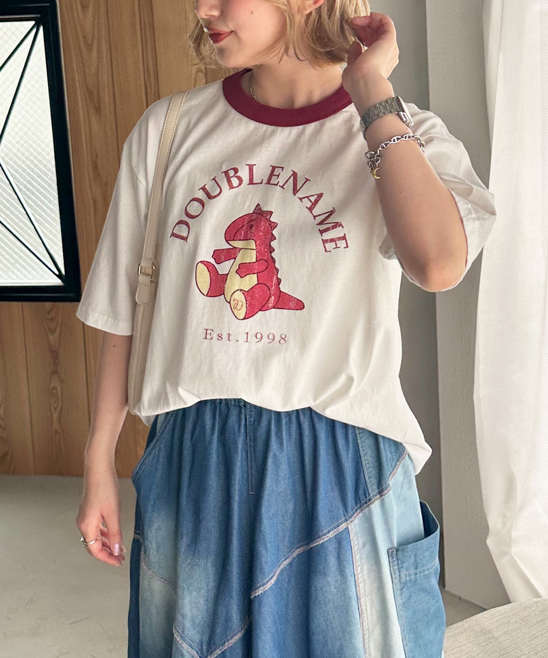 恐竜ぬいぐるみリンガーTEE 詳細画像 レッド 1