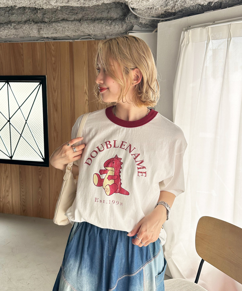 恐竜ぬいぐるみリンガーTEE 詳細画像 レッド 4