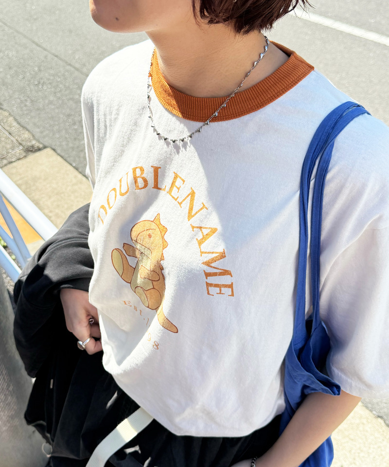 恐竜ぬいぐるみリンガーTEE 詳細画像 オレンジ 2